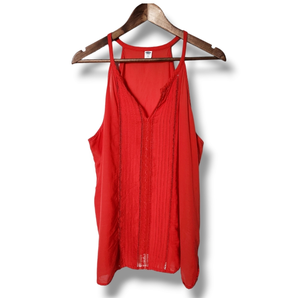 Old Navy Boho Embroidered Tank Top | XL
